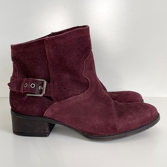 Miz Mooz Shoes - Naughty Monkey | Burgundy Suede Booties